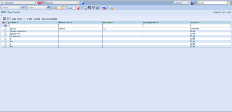 Wendelin-ERP5 - Data Array Module