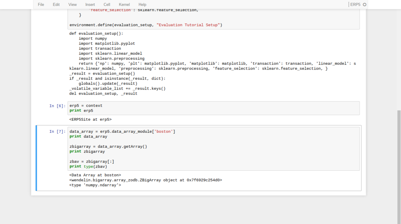 Using the ERP5 kernel