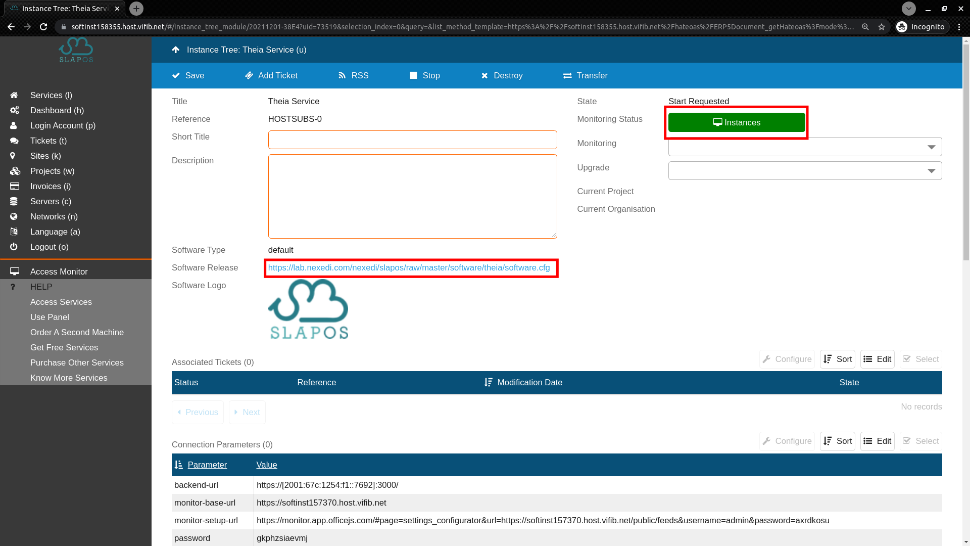 SlapOS Dashboard - Verify Installation Success