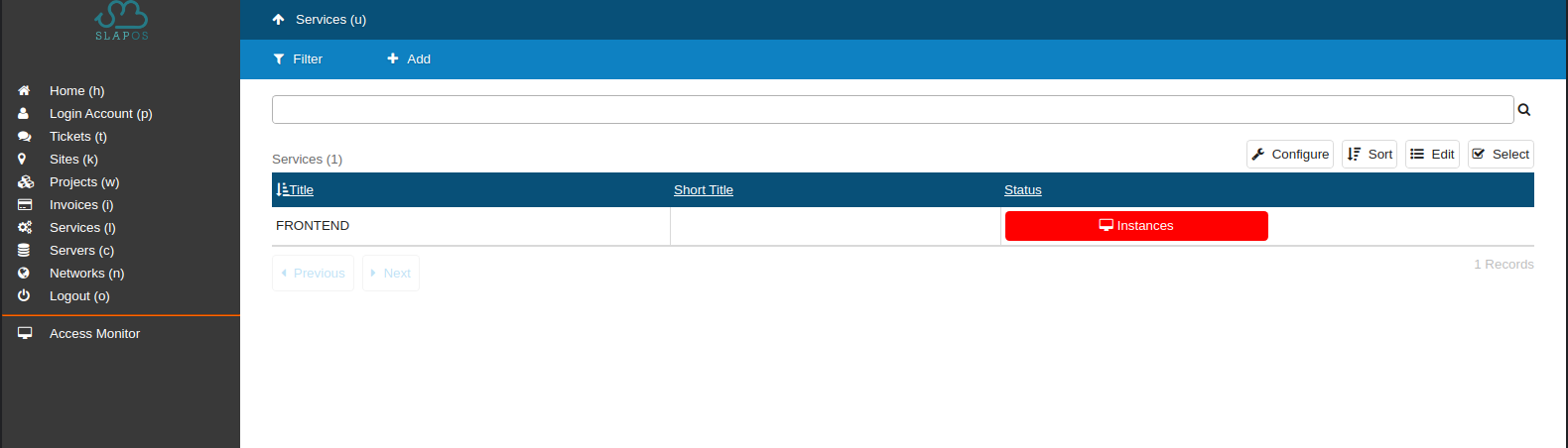 SlapOS Dashboard - Socat Port Forwarding