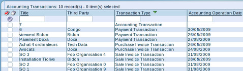 sorted list accounting screenshot