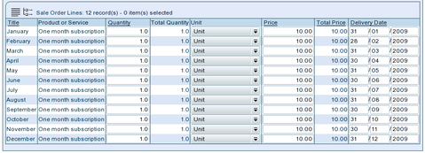 TioLive Sale Orders Lines Screenshot