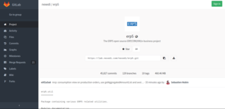 ERP5 | Open Source ERP - Gitlab Repository Screenshot
